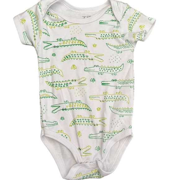 9 Short-Sleeved Baby Onesies from Carter's, Duck Duck Goose, Mon Cheri, 9 Months - Picture 5 of 13